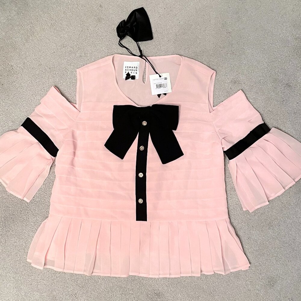 EDWARD ACHOUR PARIS Blouse Pink Size XL - NEW